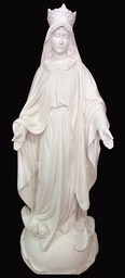 Virgen Milagrosa exterior blanco